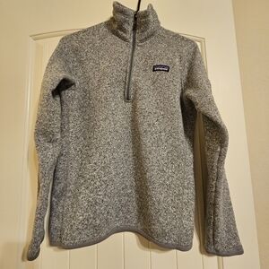 Patagonia Women's Heathered Gray Fleece Pullover Medium